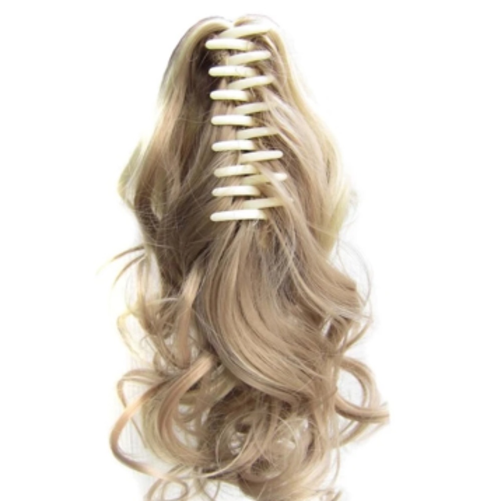 Hair Claw Blond Ponytail Extension